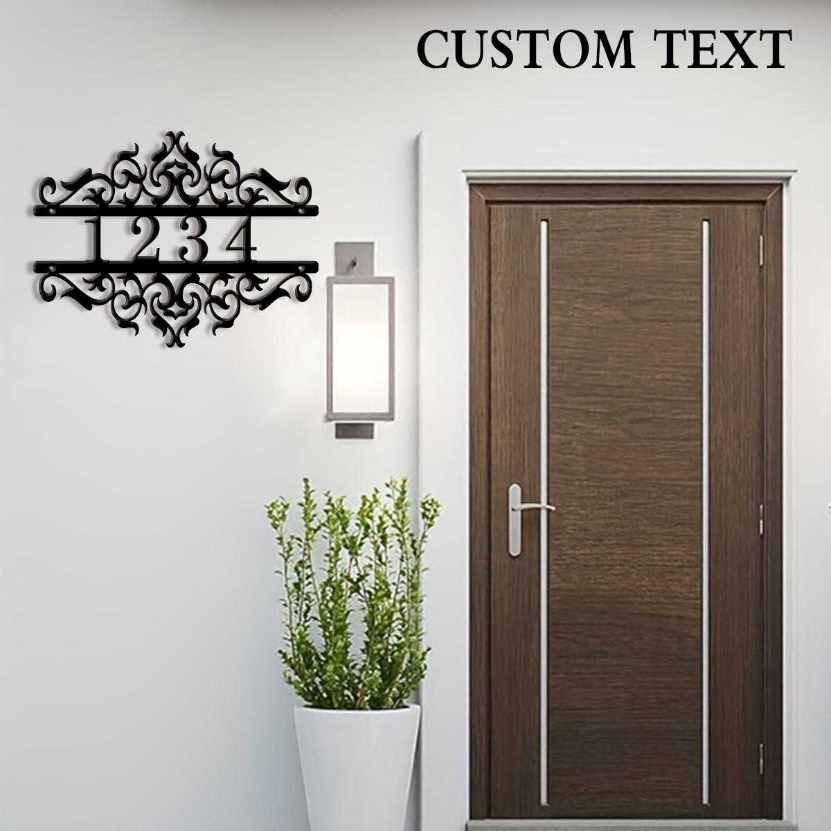 1Pc Custom heart Metal Door St - Home Decor Garden ulasan dan harga
