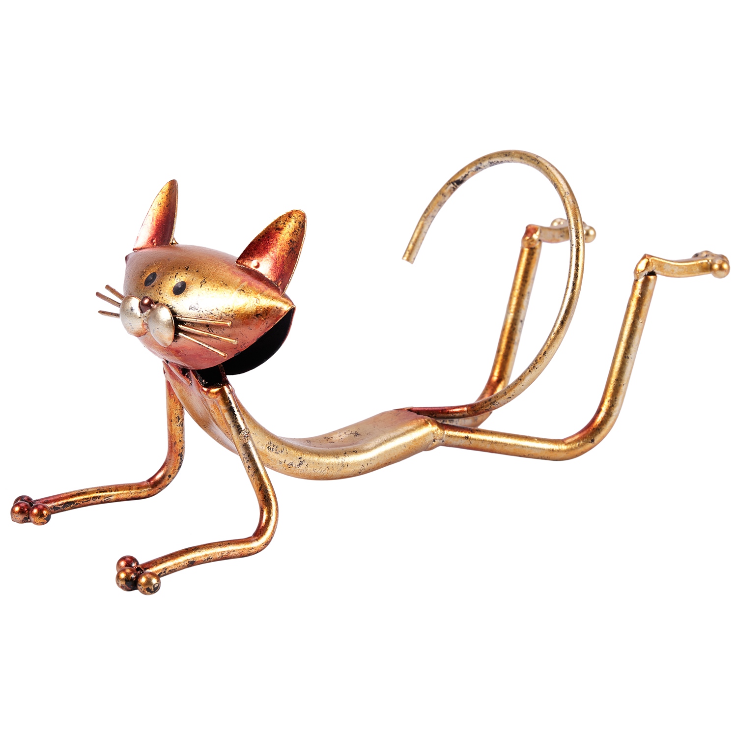 ABSJ-Yoga Cat Wine Rack Metal  - Home Decor Yoga ulasan dan harga