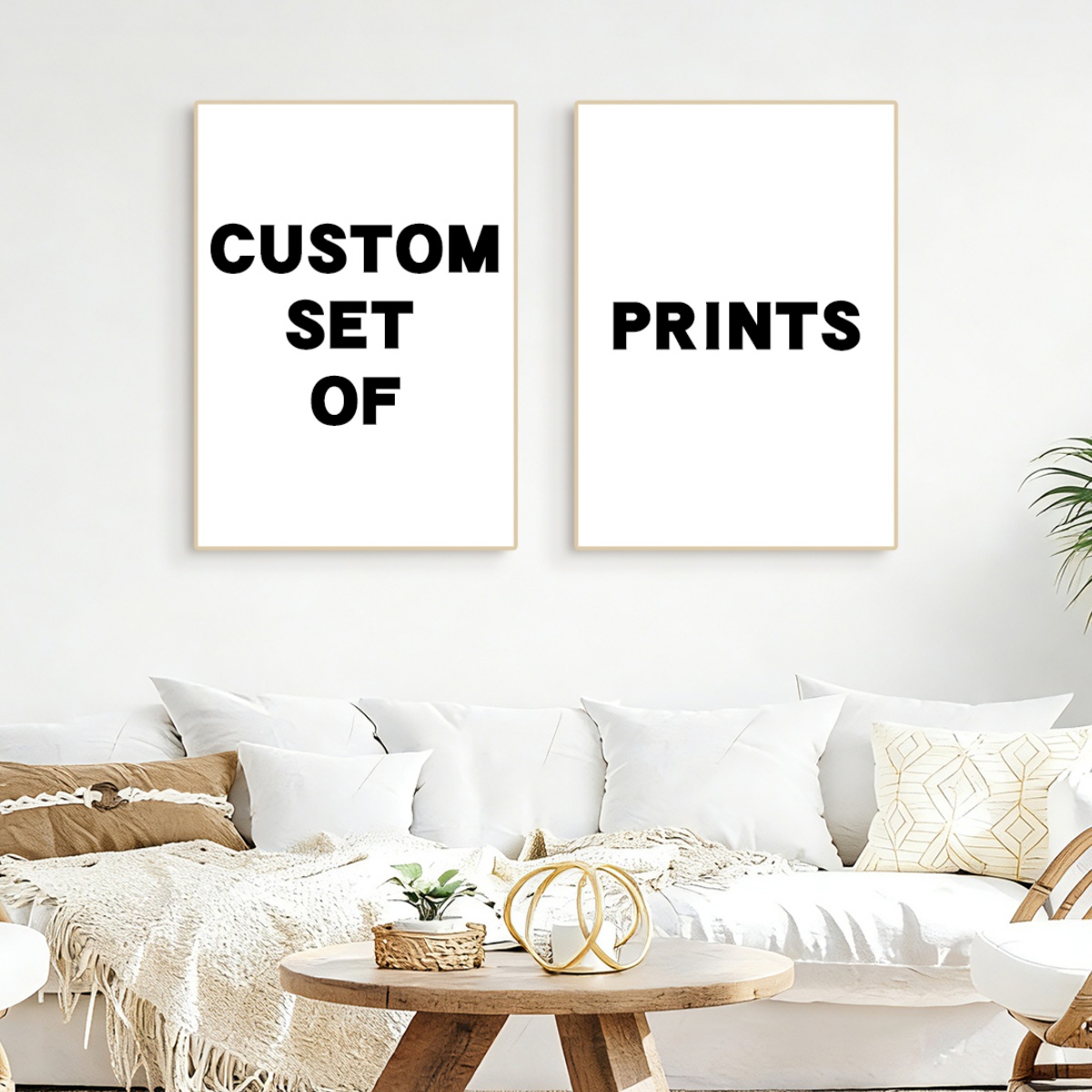 2/4/6pcs Custom Canvas Printin - Home Decor Aesthetic Pinterest ulasan dan harga
