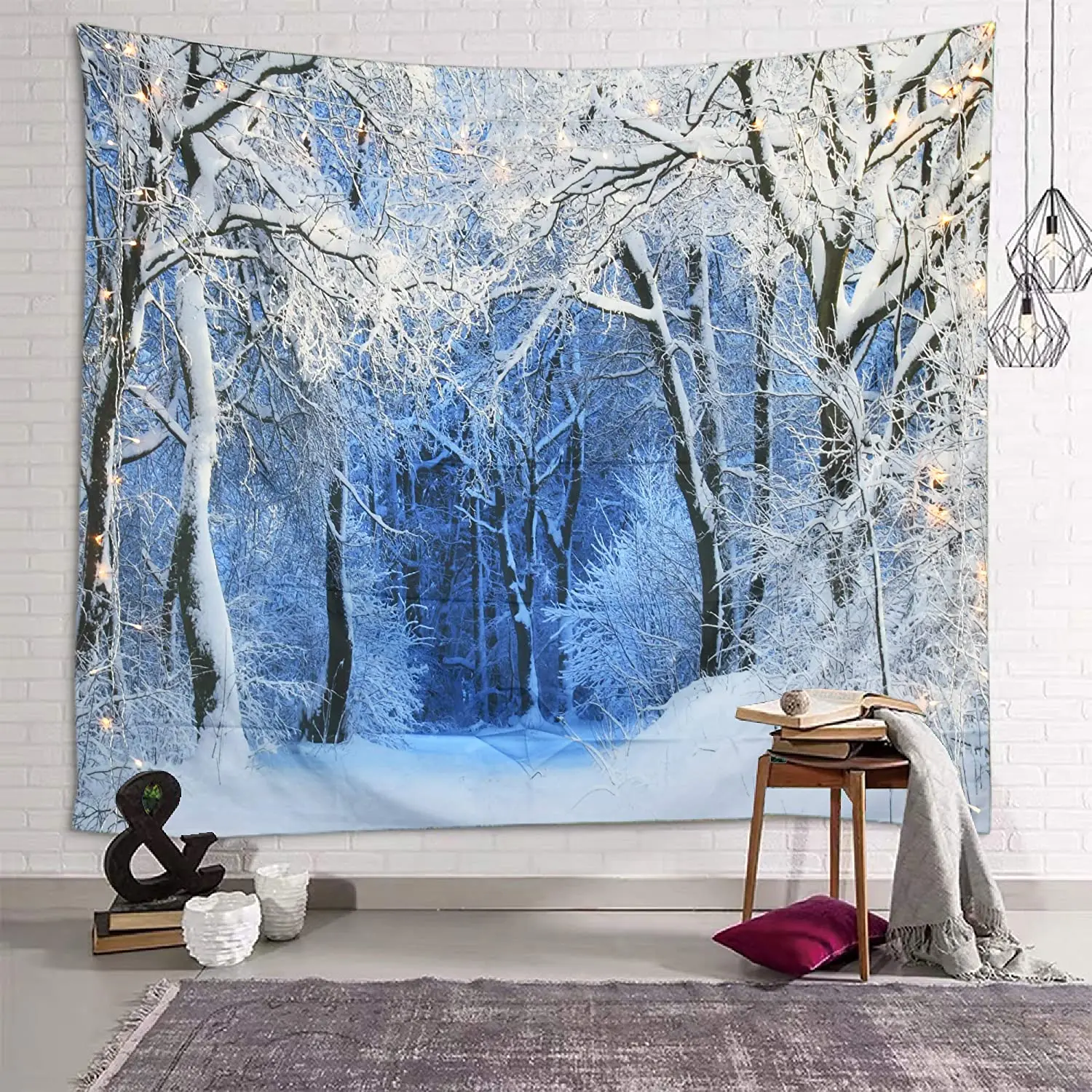 Christmas Tapestry Wall Hangin - Home Decor Yoga ulasan dan harga