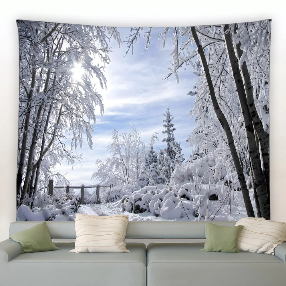 Christmas Tapestry Wall Hangin - Home Decor Yoga ulasan dan harga