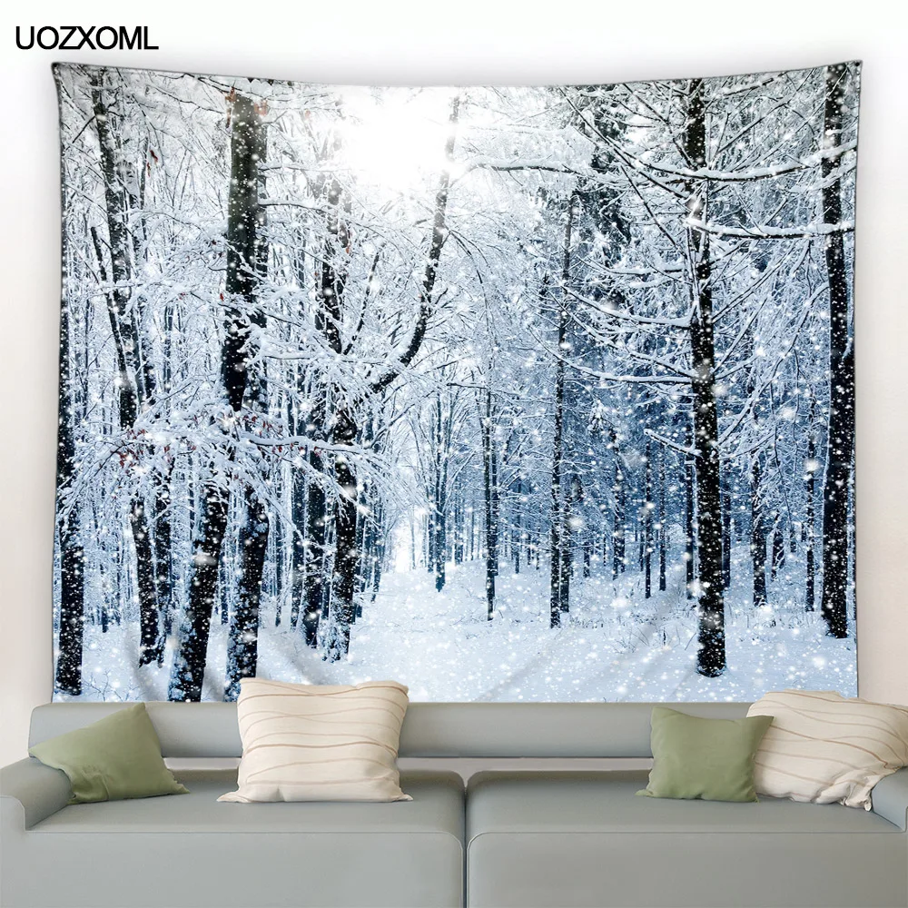 Christmas Tapestry Wall Hangin - Home Decor Yoga ulasan dan harga