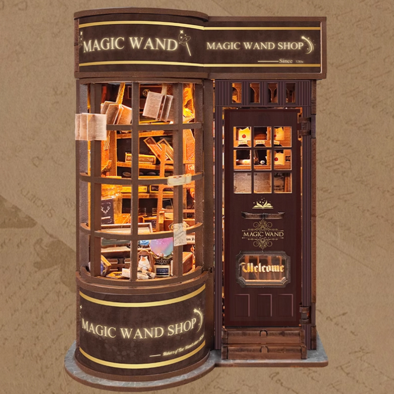 DIY Wooden Book Nook Kit Magic - Home Decor Store ulasan dan harga