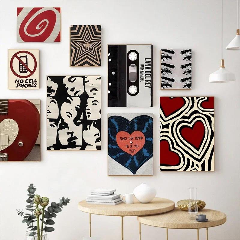 Posters Y2K Rock Style Canvas  - Home Decor Aesthetic Pinterest ulasan dan harga