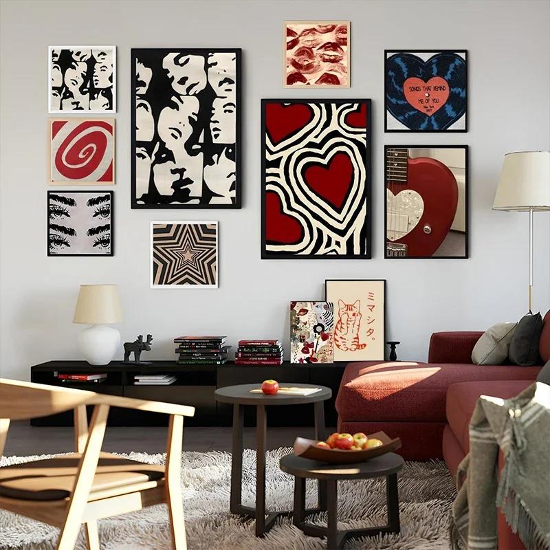 Posters Y2K Rock Style Canvas  - Home Decor Aesthetic Pinterest ulasan dan harga