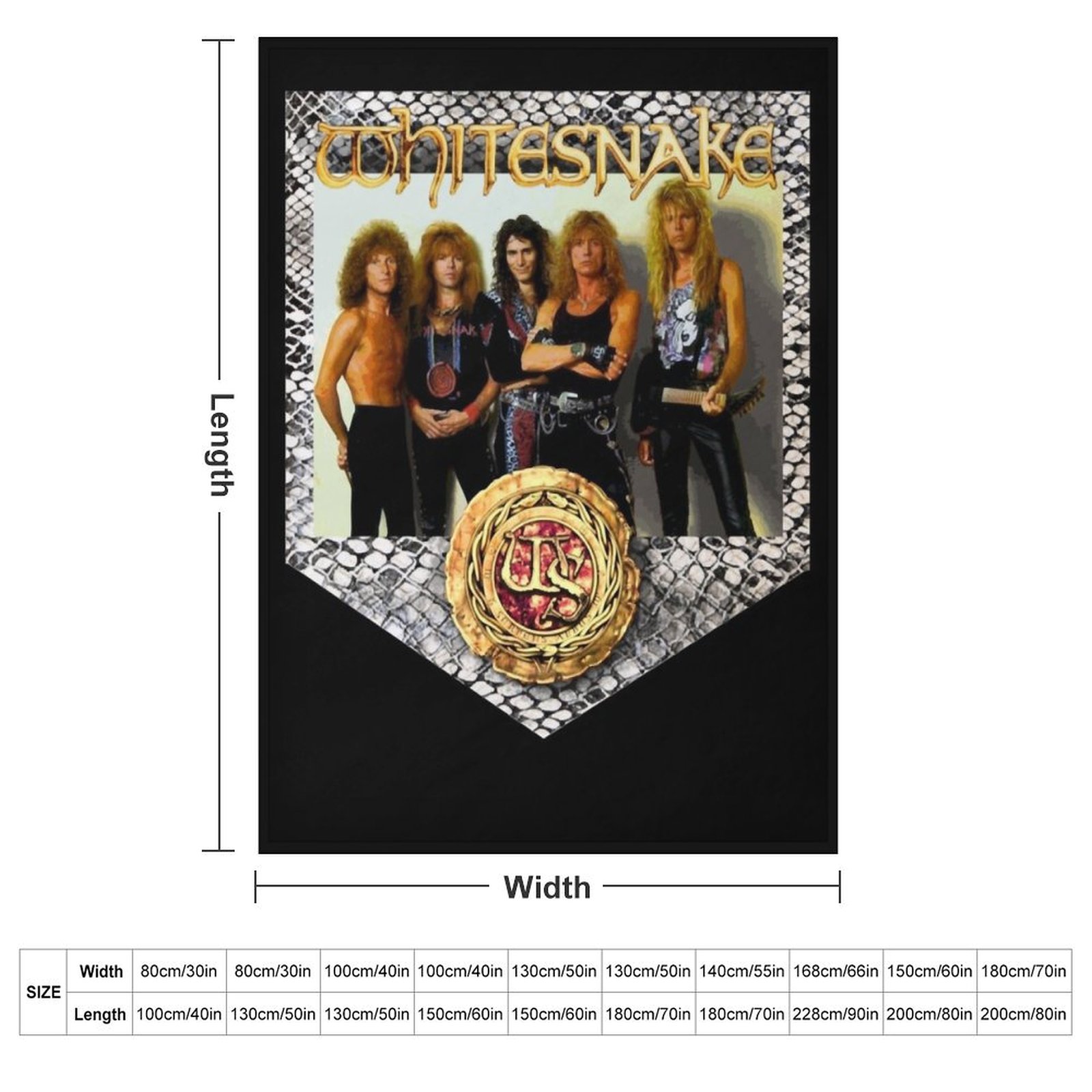Whitesnake &x27;89 Classic T-S - Home Decor Png ulasan dan harga