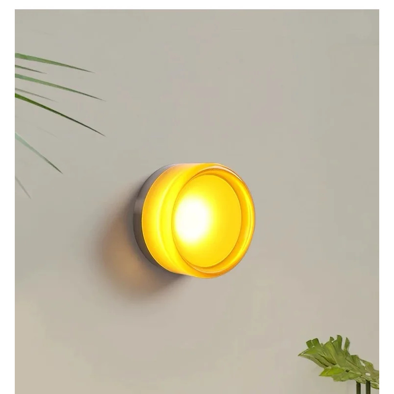 Modern Glass LED Wall Sconce R - Home Decor Wall Molding ulasan dan harga