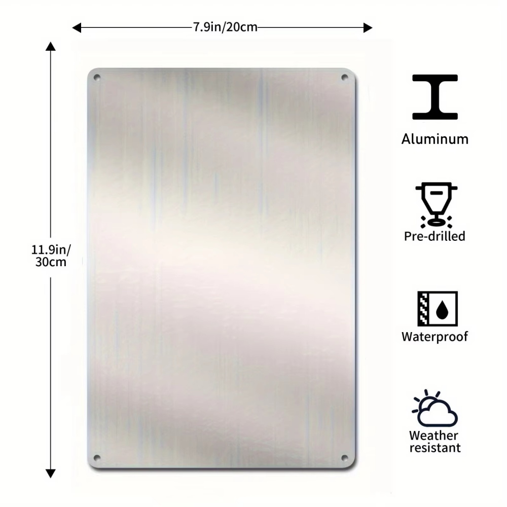 Customized Aluminum Metal Sign - Home Decor Garden ulasan dan harga