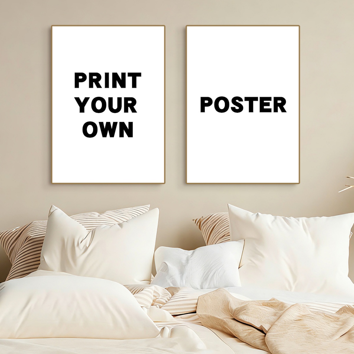 2pcs/set Custom Canvas Printin - Home Decor Aesthetic Pinterest ulasan dan harga