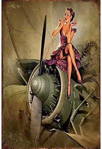 Vintage Tin Sign Military Pin  - Home Decor Store ulasan dan harga