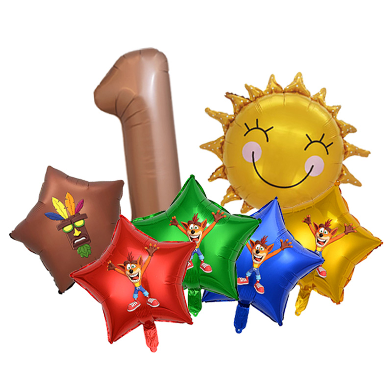 Crash Bandicoot Latex Balloon  - Home Decor Video ulasan dan harga