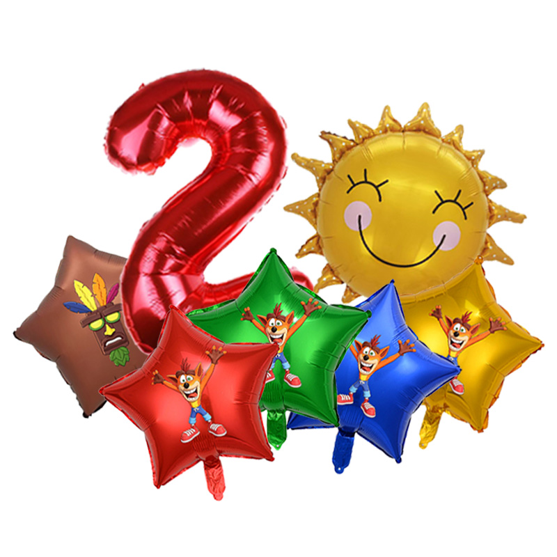 Crash Bandicoot Latex Balloon  - Home Decor Video ulasan dan harga