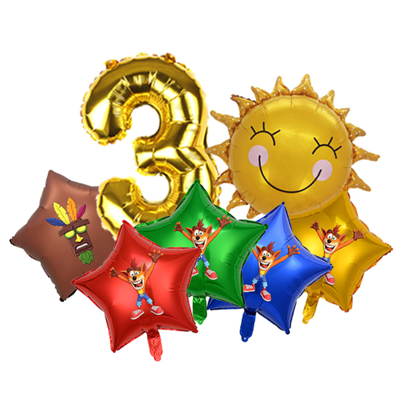 Crash Bandicoot Latex Balloon  - Home Decor Video ulasan dan harga