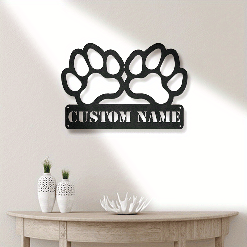 Personalized Metal Paw Print W - Home Decor Store ulasan dan harga