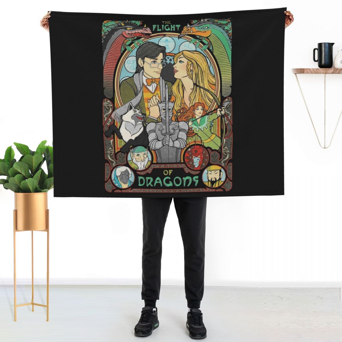 Flight of Dragons Essential T- - Home Decor Png ulasan dan harga