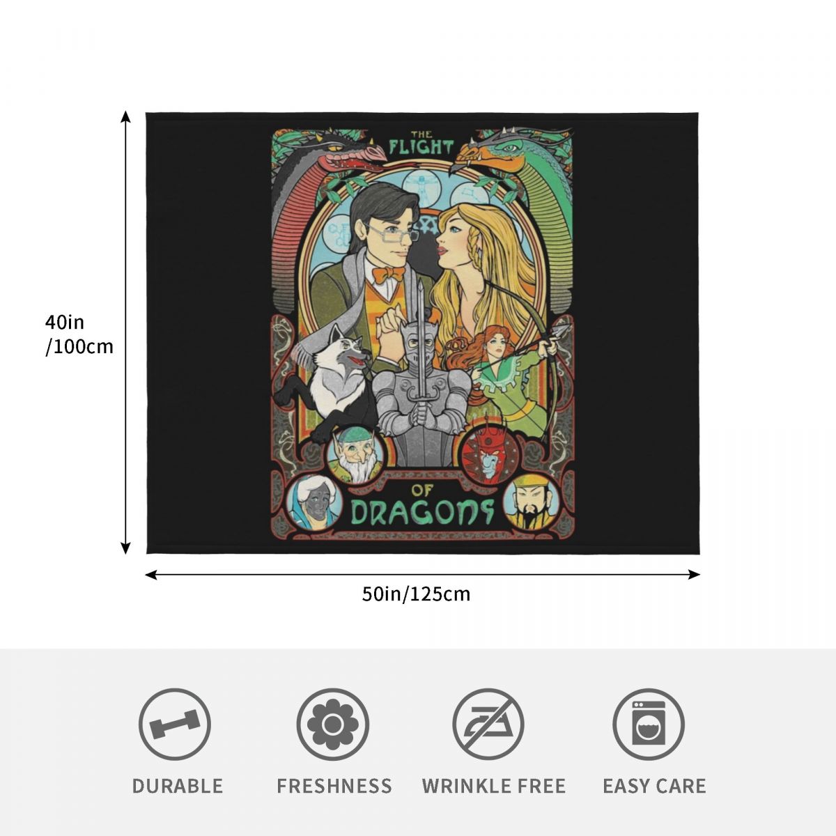 Flight of Dragons Essential T- - Home Decor Png ulasan dan harga