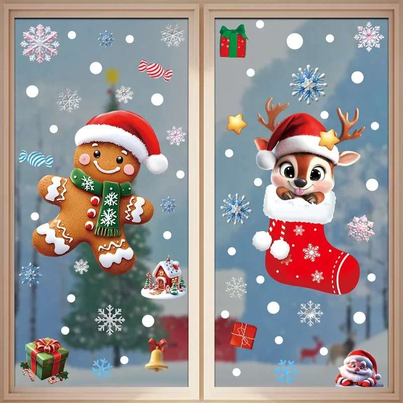 Christmas Festive PVC Static G - Home Decor Store ulasan dan harga