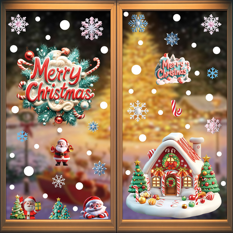 Christmas Festive PVC Static G - Home Decor Store ulasan dan harga