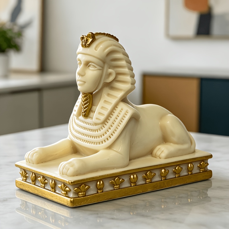 Ivory White Gilded Egyptian Sp - Home Decor Egypt ulasan dan harga