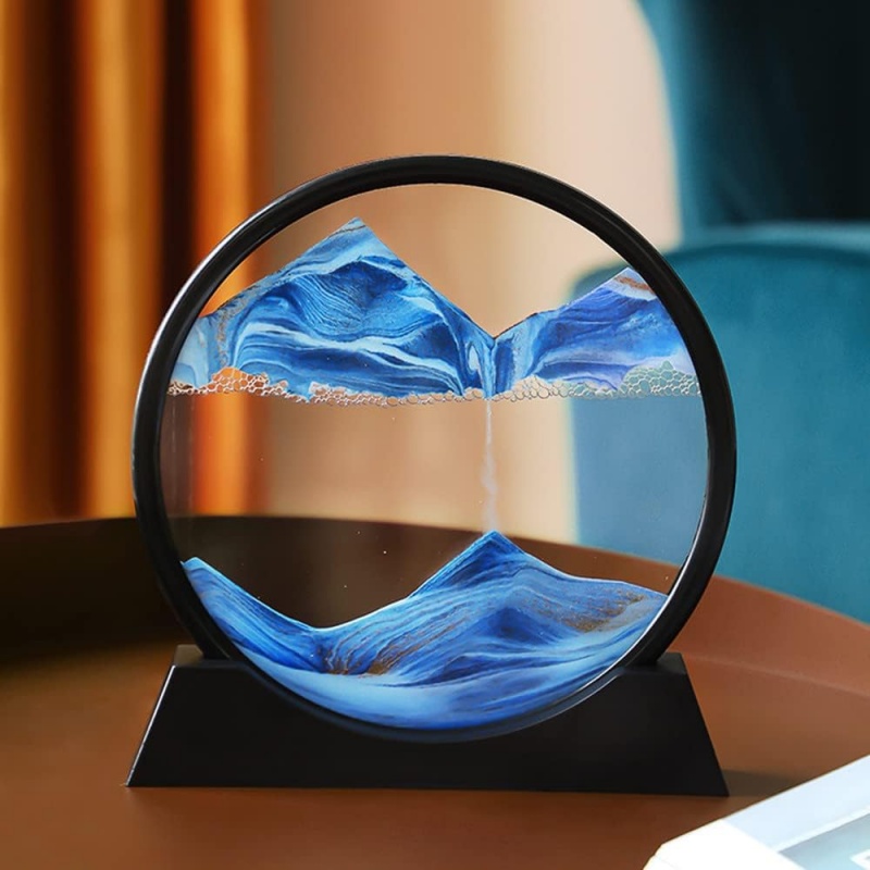 3D Hourglass Quicksand Moving  - Sand Art Picture ulasan dan harga