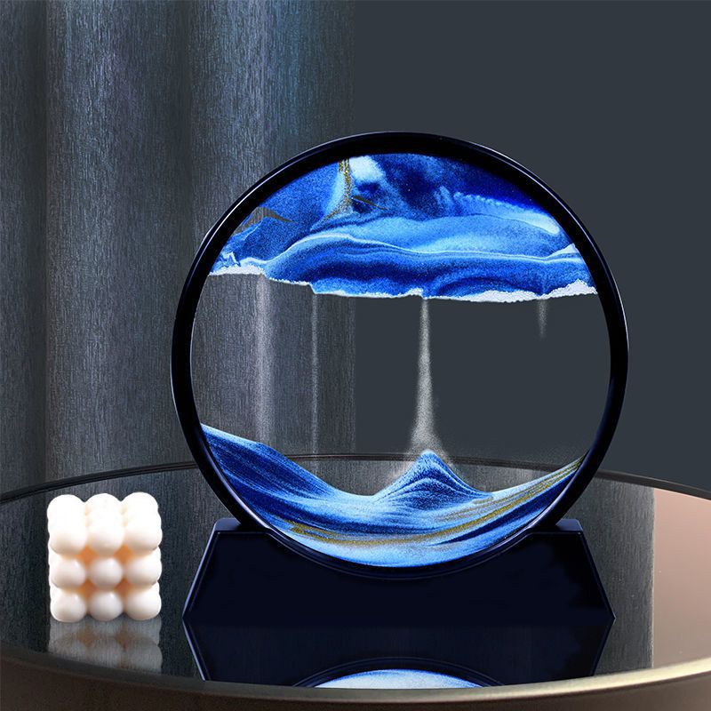 3D Hourglass Quicksand Moving  - Sand Art Picture ulasan dan harga