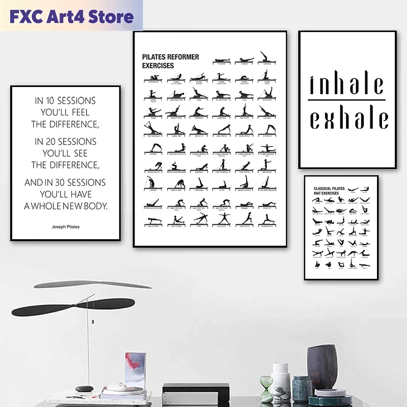 Frameless Pilates Workout Char - Home Decor Yoga ulasan dan harga