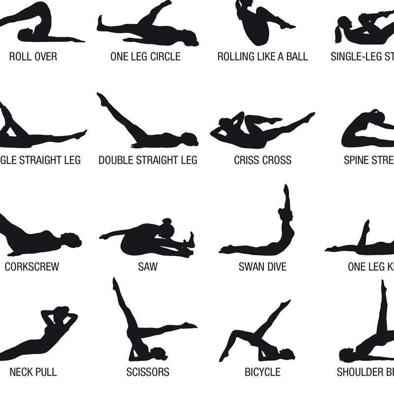 Frameless Pilates Workout Char - Home Decor Yoga ulasan dan harga