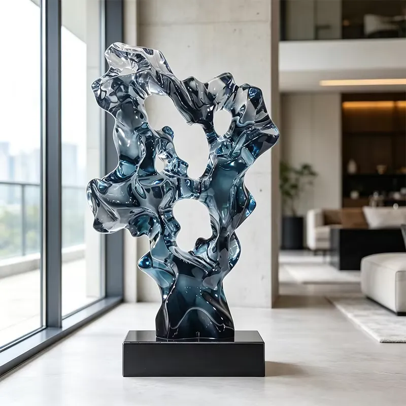 Custom Transparent Resin Hand- - Abstract Sculpture Resin ulasan dan harga