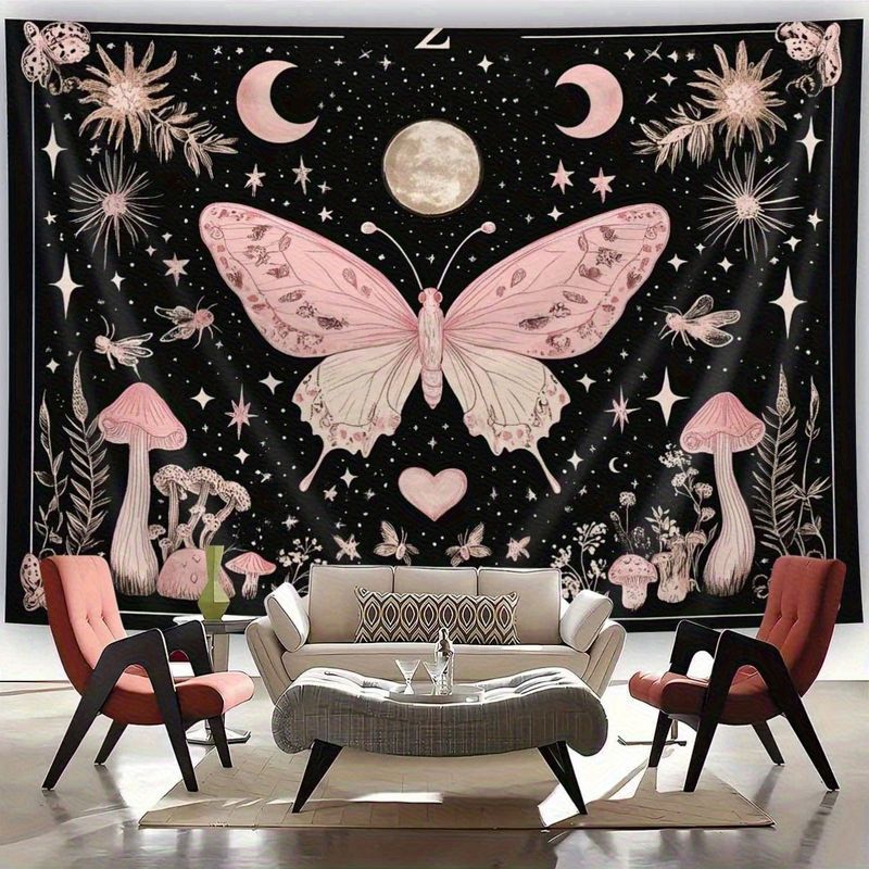 VIKAMA Moth Butterfly Moon Pha - Home Decor Yoga ulasan dan harga