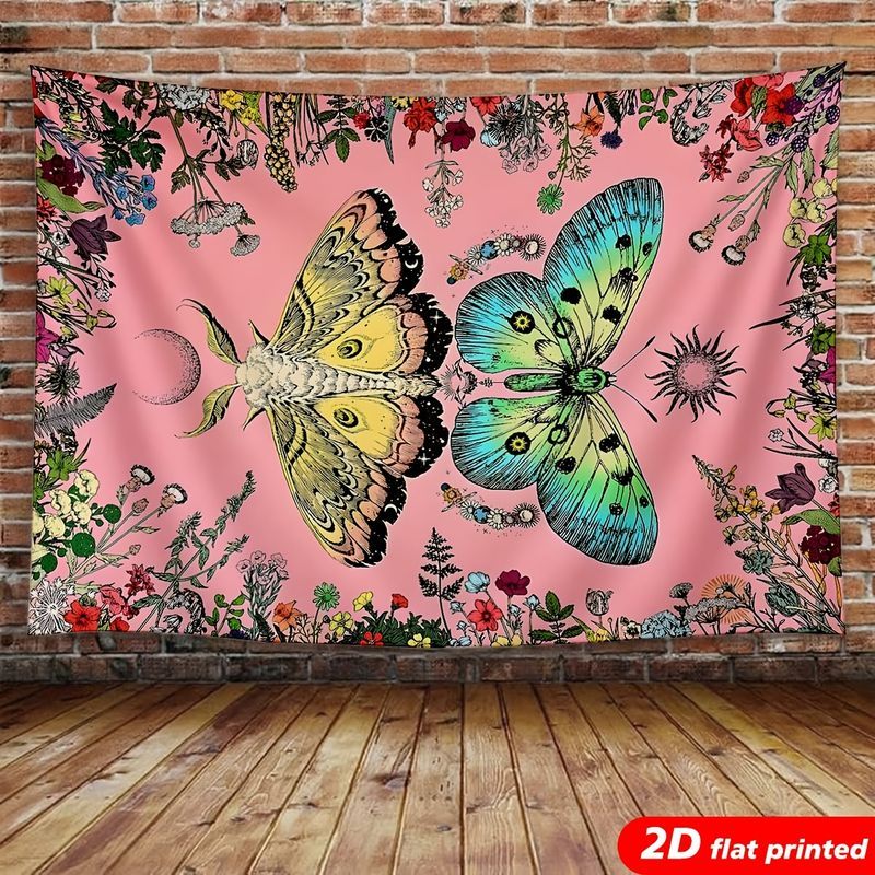 VIKAMA Moth Butterfly Moon Pha - Home Decor Yoga ulasan dan harga
