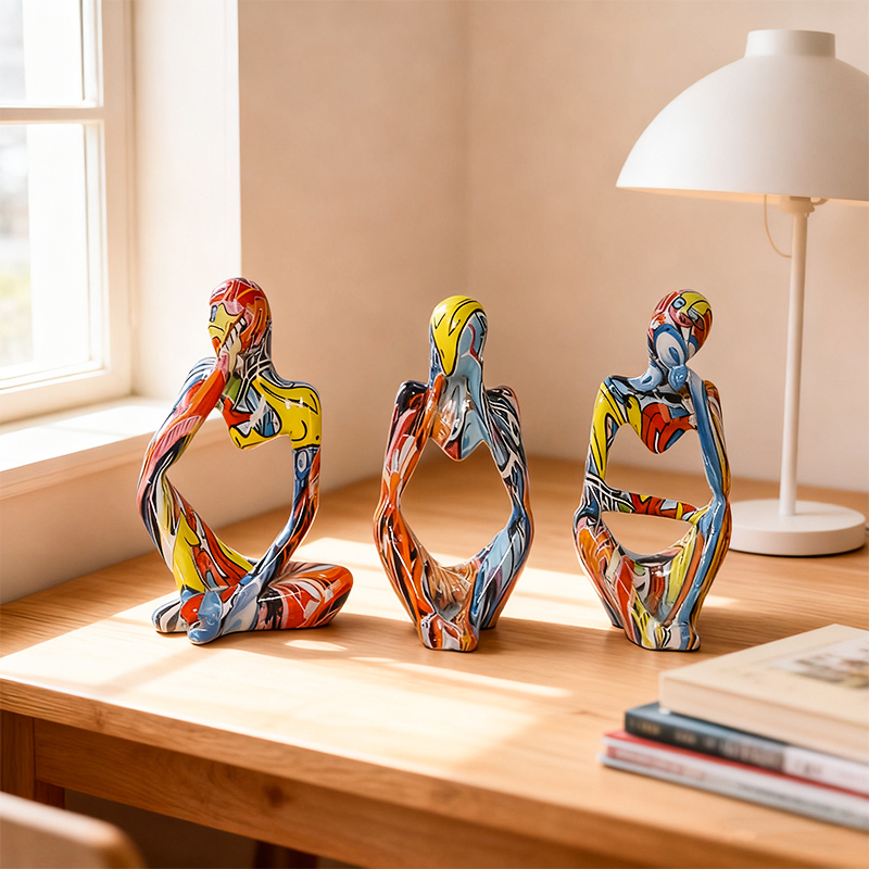 Water Transfer Abstract Figure - Abstract Sculpture Resin ulasan dan harga