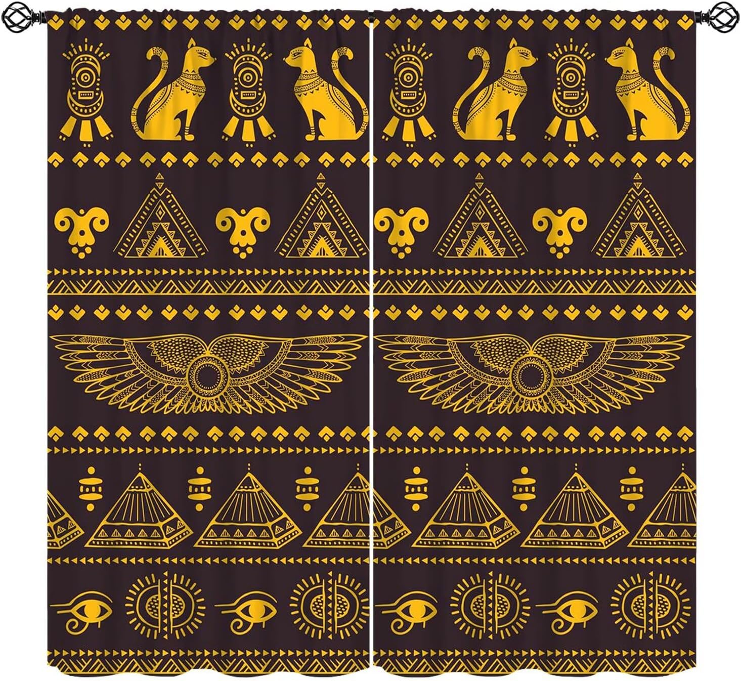 Mystic Ancient Egyptian Curtai - Home Decor Egypt ulasan dan harga