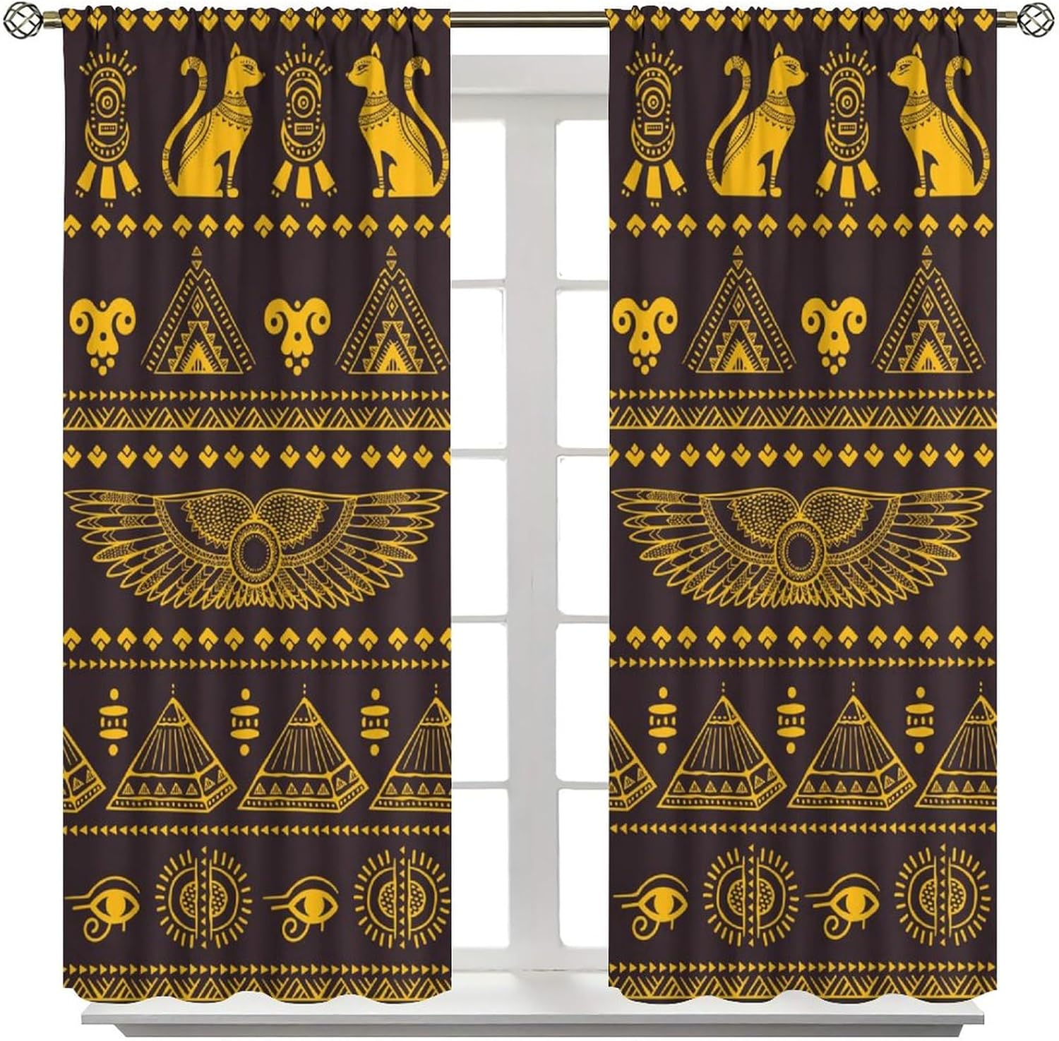 Mystic Ancient Egyptian Curtai - Home Decor Egypt ulasan dan harga