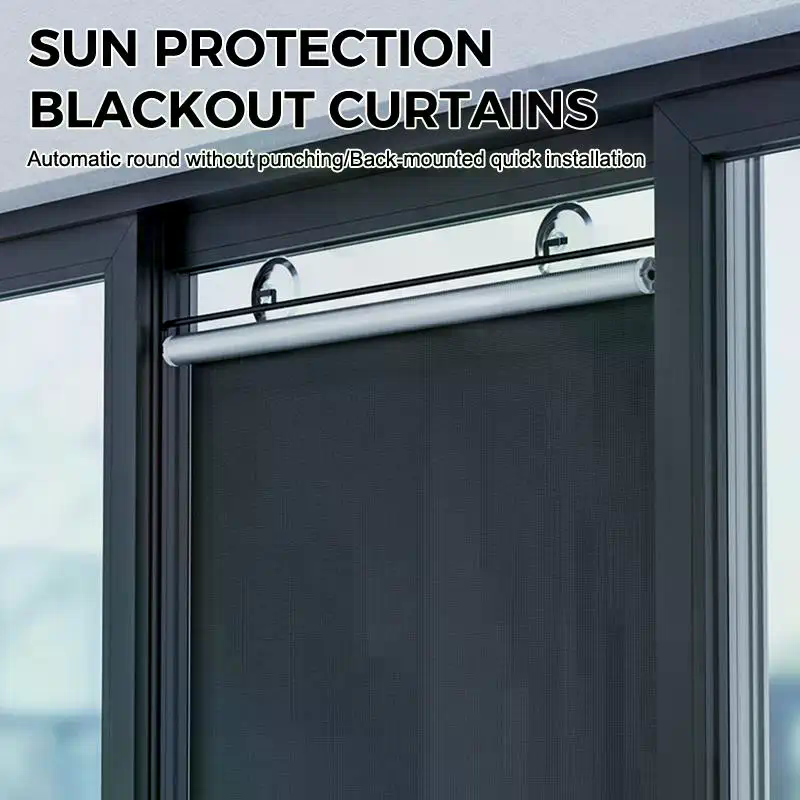 No Drill Roller Window Blinds  - Home Decor Window Blinds ulasan dan harga