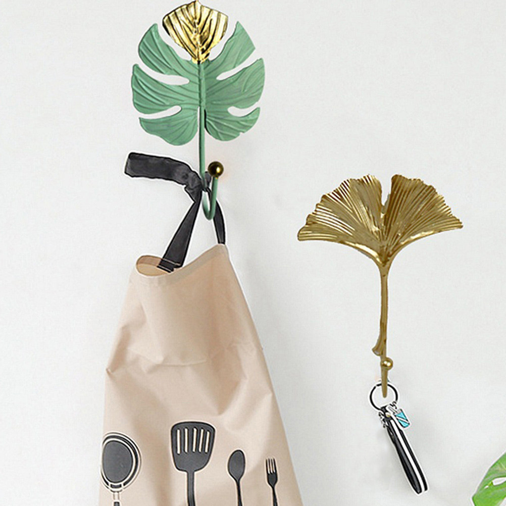 3Pcs Mini Leaf Shape Wall Hook - Home Decor Luxury ulasan dan harga