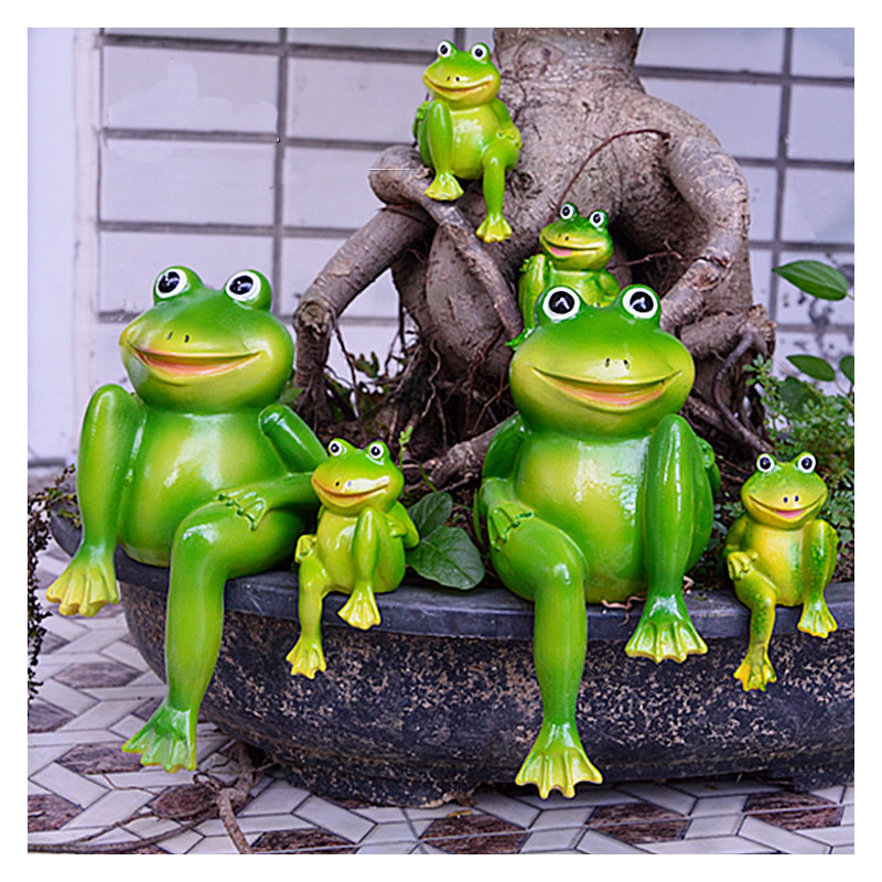 2pcs/Set Cute Resin Sitting Fr - Home Decor Store ulasan dan harga
