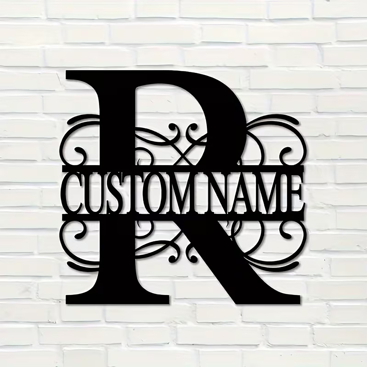 Classic Custom Monogram Metal  - Home Decor Garden ulasan dan harga