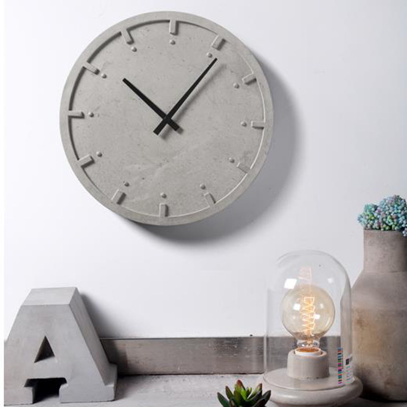 Circular concrete wall clock s - Home Decor Wall Molding ulasan dan harga