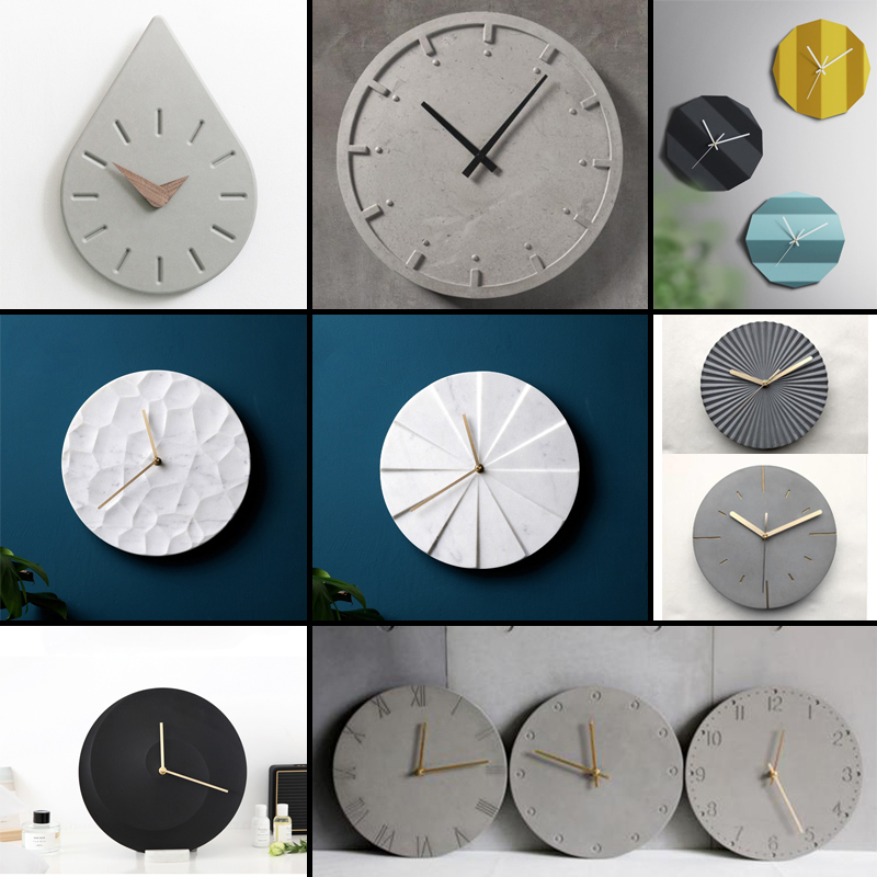 Circular concrete wall clock s - Home Decor Wall Molding ulasan dan harga