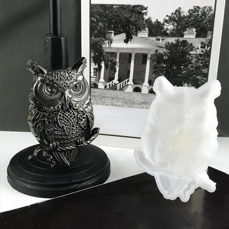 Creative Owl Ornaments Epoxy R - Home Decor Wall Molding ulasan dan harga