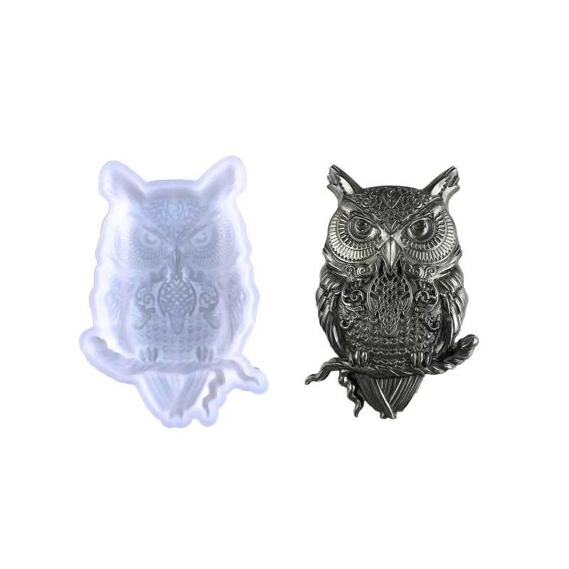 Creative Owl Ornaments Epoxy R - Home Decor Wall Molding ulasan dan harga