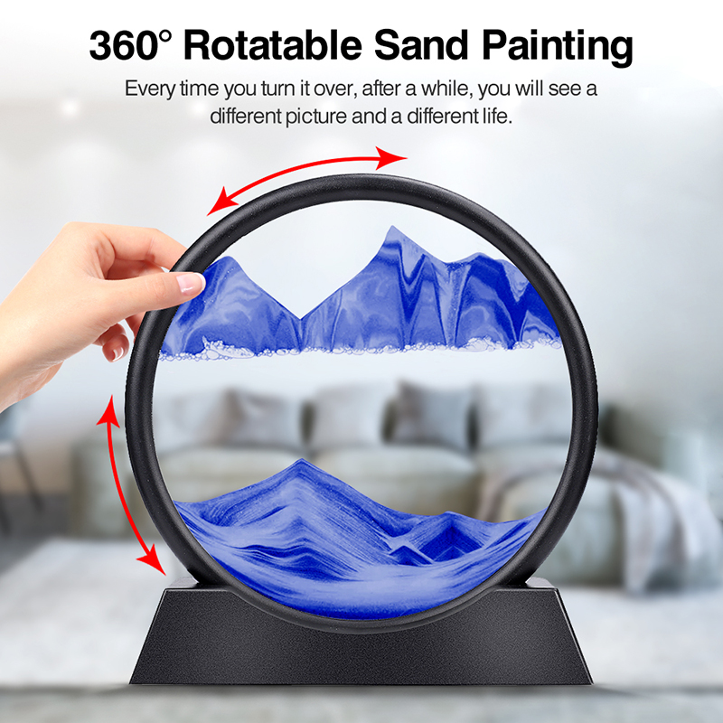 Moving Sand Art Picture Round  - Sand Art Picture ulasan dan harga