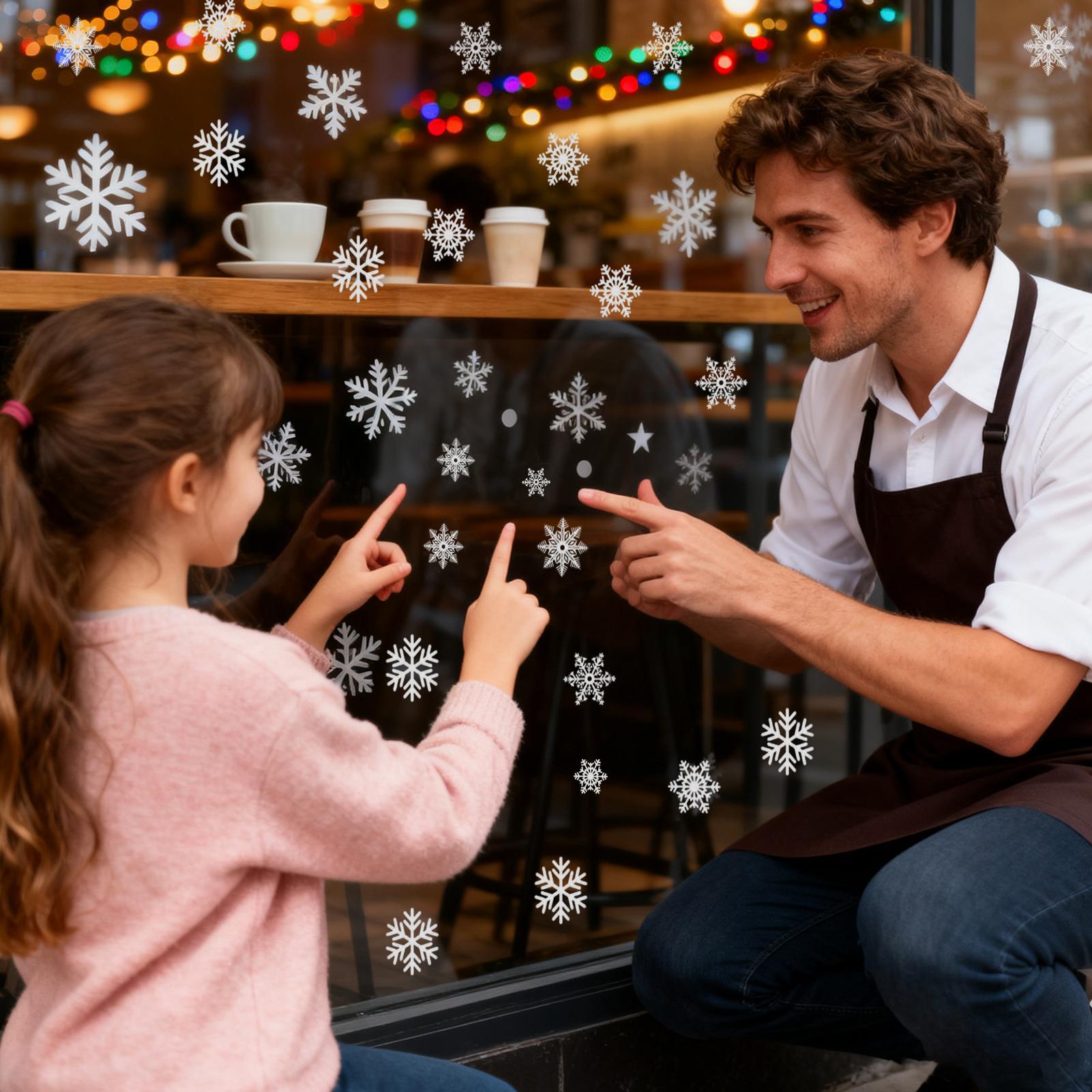 Snowflake Window Clings Christ - Home Decor Store ulasan dan harga