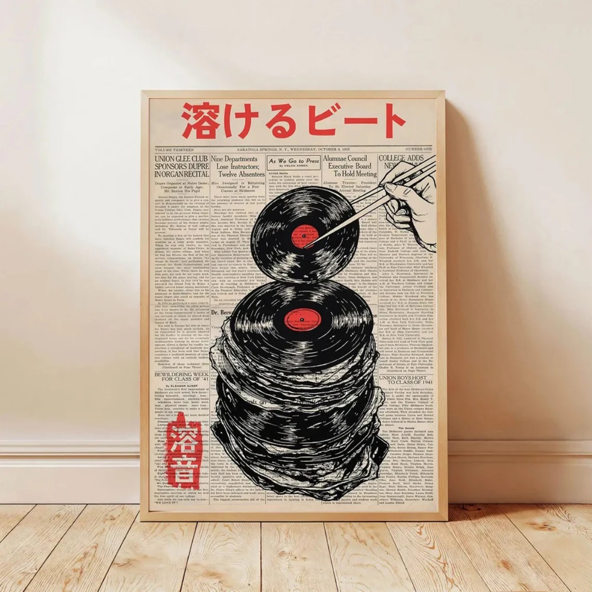 Japanese Retro Crane Canvas Pr - Home Decor Aesthetic Pinterest ulasan dan harga