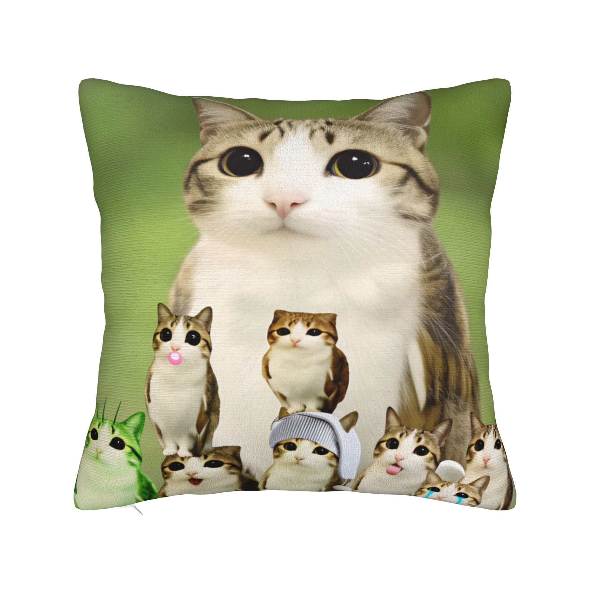 Pillow Cover Funny Meowl Cat F - Home Decor Png ulasan dan harga