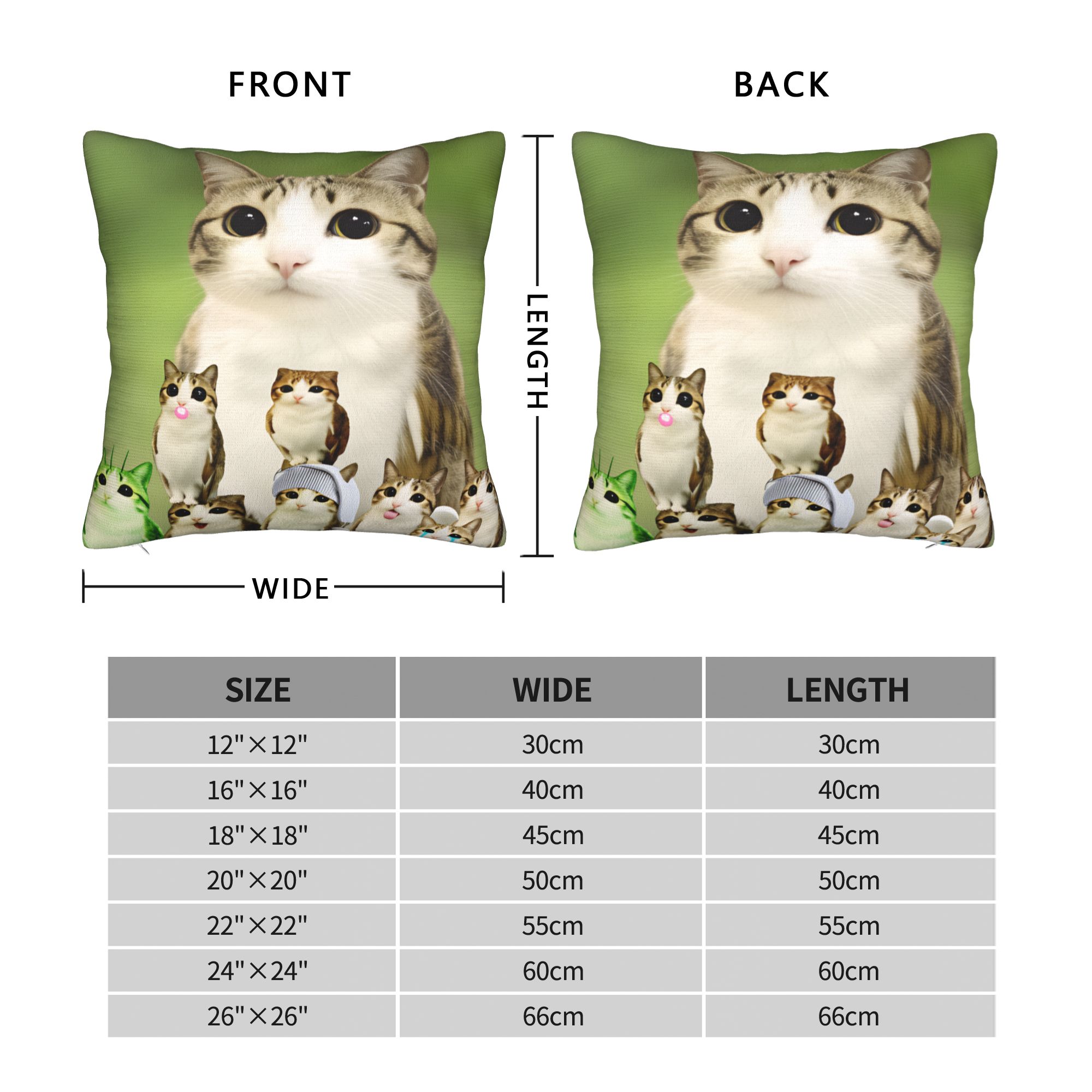 Pillow Cover Funny Meowl Cat F - Home Decor Png ulasan dan harga