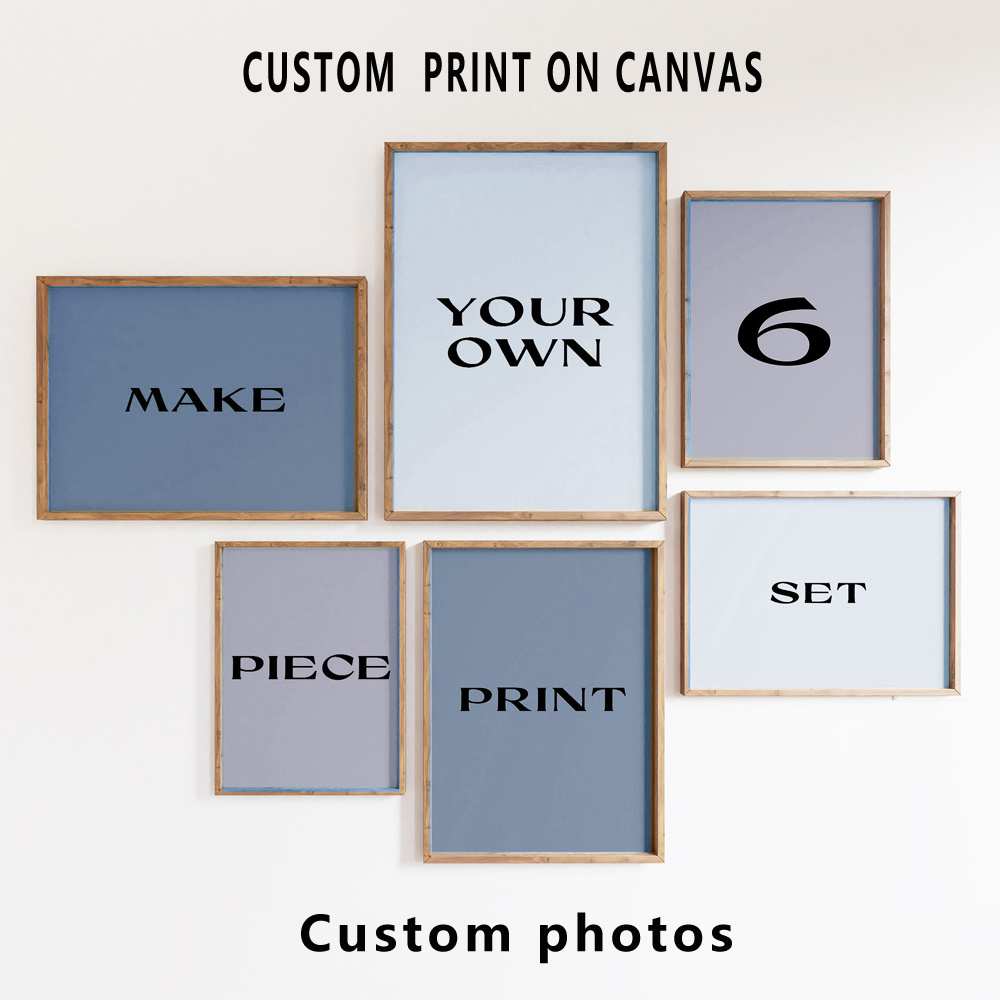 6pcs/set Custom Canvas Prints  - Home Decor Aesthetic Pinterest ulasan dan harga