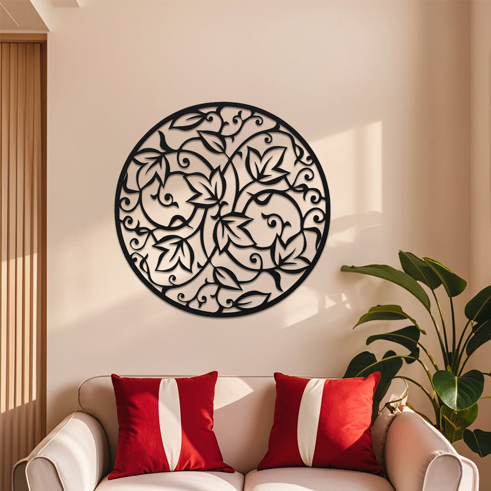 Elegant Black Metal Mandala Wa - Home Decor Yoga ulasan dan harga