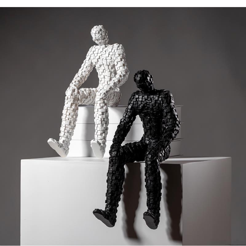 Mosaic Figures Sculpture Abstr - Abstract Sculpture Resin ulasan dan harga